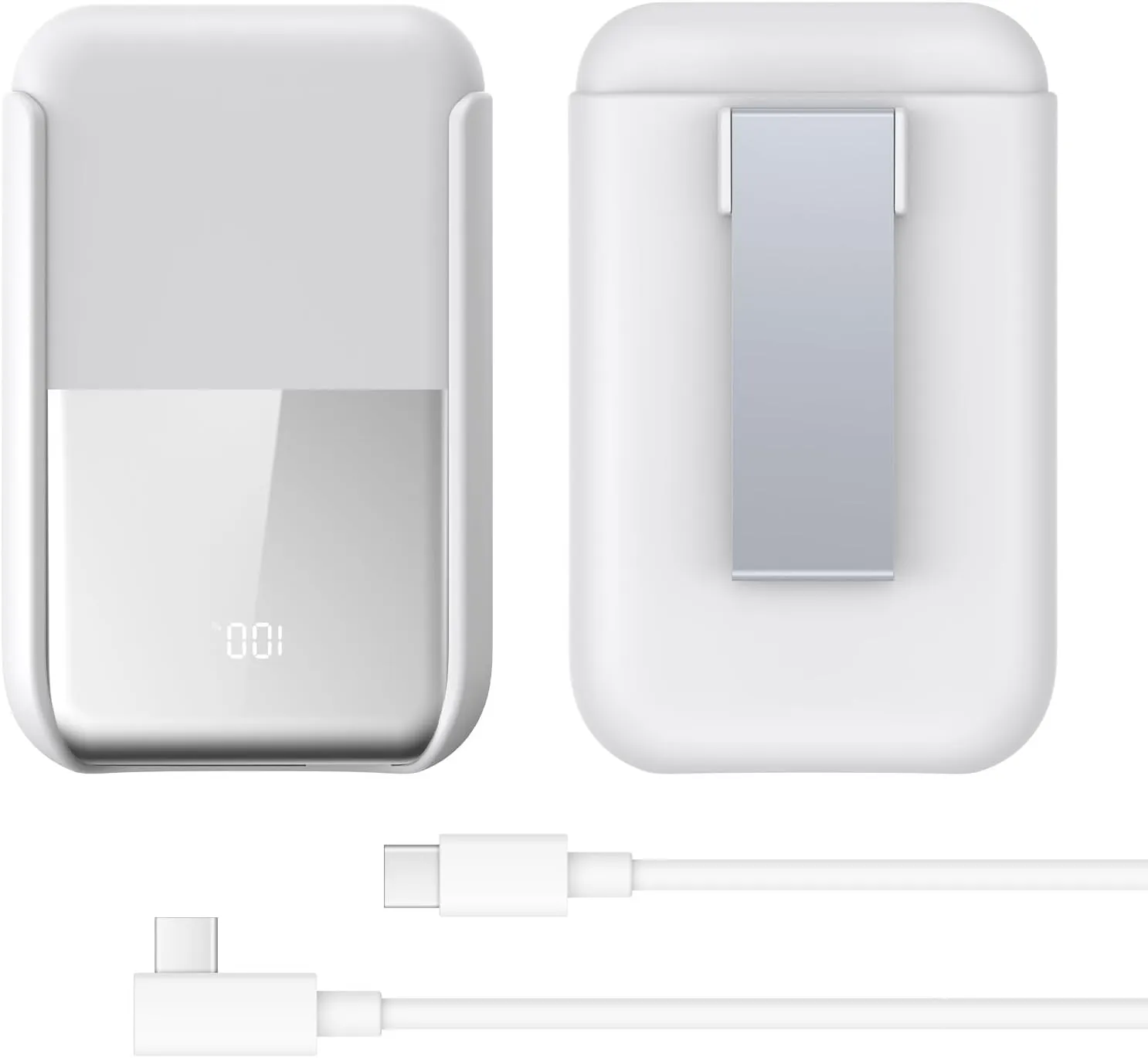 10,000mAh Clip-On Battery Pack Compatible with Quest 3/3S/2, Lightweight and Portable VR Extend Power Accessories for Extra 4-6H Playtime