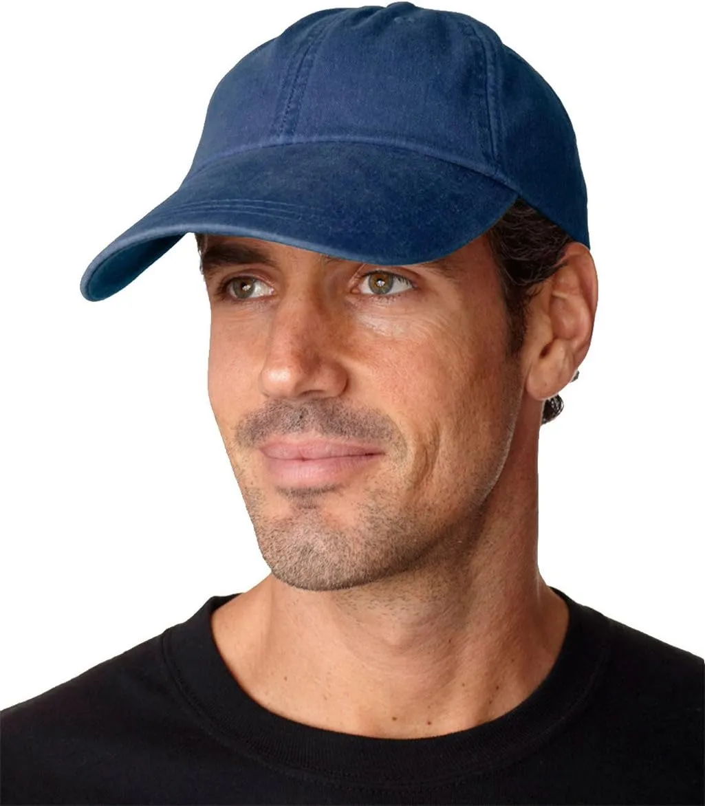 Adams Cotton Twill Pigment-Dyed Sunbuster Cap OS NAVY