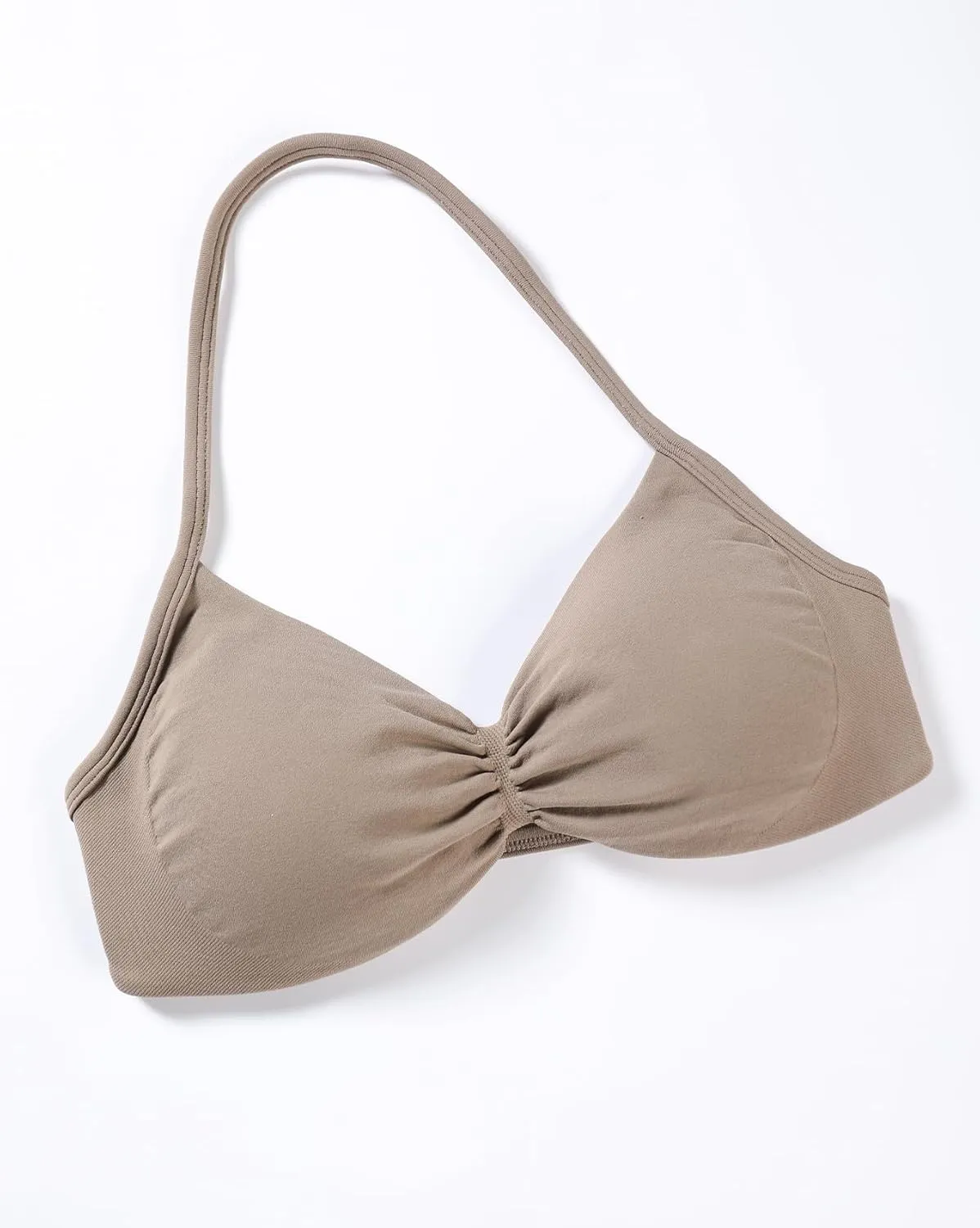 AUROLA Influence Strappy Bra Sports Bras for Women, Backless Padded Impact Strappy Bra Workout Gym Yoga with Removable Cups