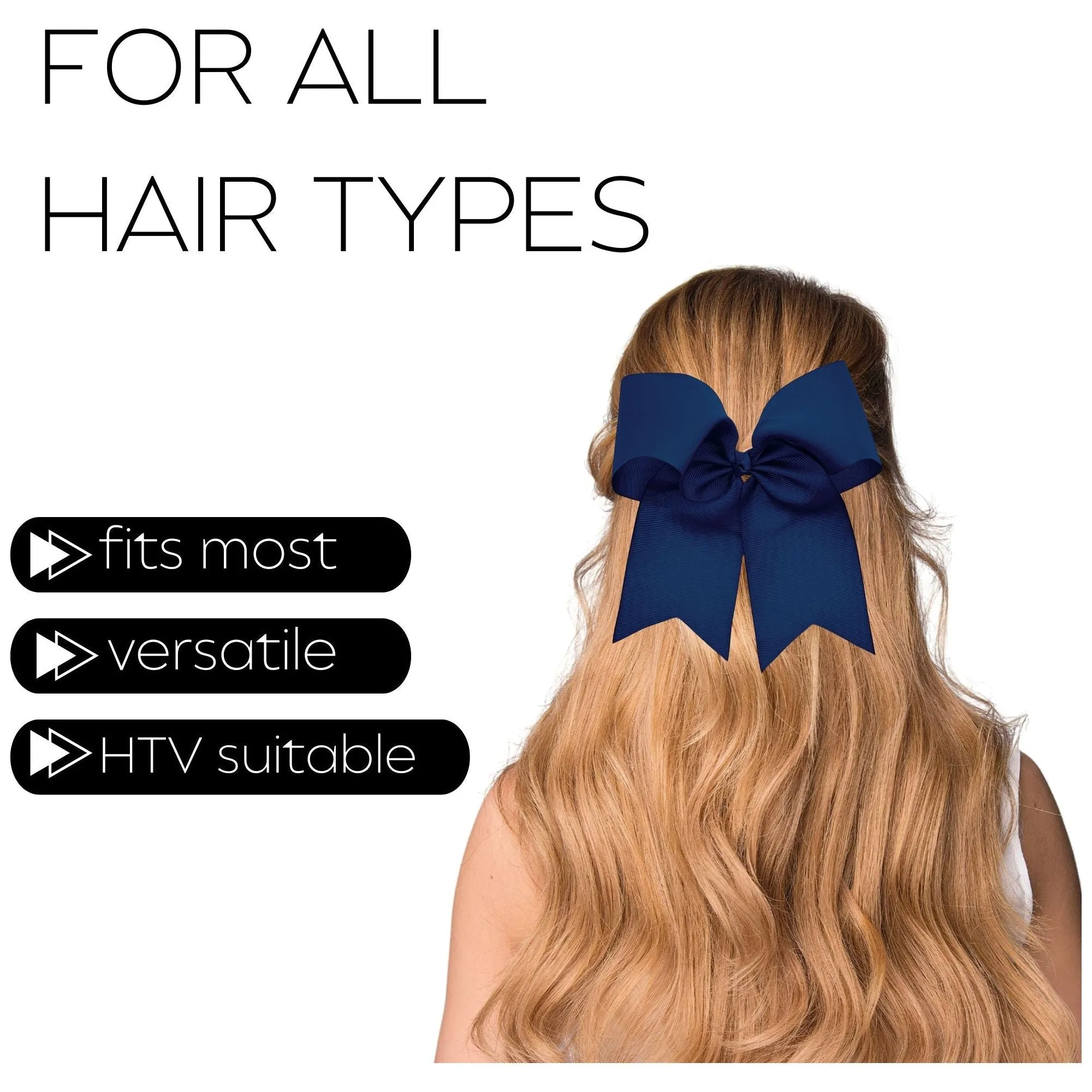 Navy Cheer Bow