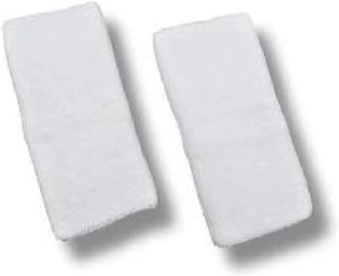 Sweat Bands for Wrists, Sports Wristbands for Men & Women, Athletic Hand Bands for Tennis, Gymnastics, Basketball, Volleyball, Baseball, Football or Gym Sport, 2-pc Cotton Arm Sweatbands 4.5"