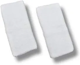 Sweat Bands for Wrists, Sports Wristbands for Men & Women, Athletic Hand Bands for Tennis, Gymnastics, Basketball, Volleyball, Baseball, Football or Gym Sport, 2-pc Cotton Arm Sweatbands 4.5"