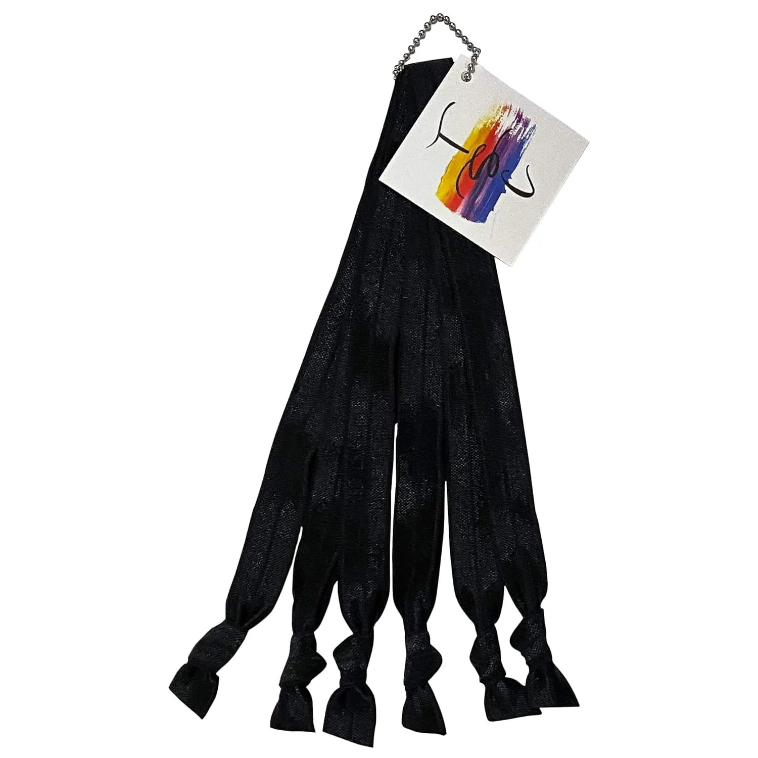 This Season's Colors Solid No Crease Elastic Headband Hair Ties 5/8" Wide, Soft Stretch, Adjustable size: Sports, Casual, Yoga (Classic Size, Black)